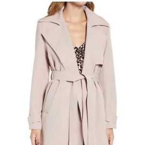 Dusty Rose Prima Trench Coat